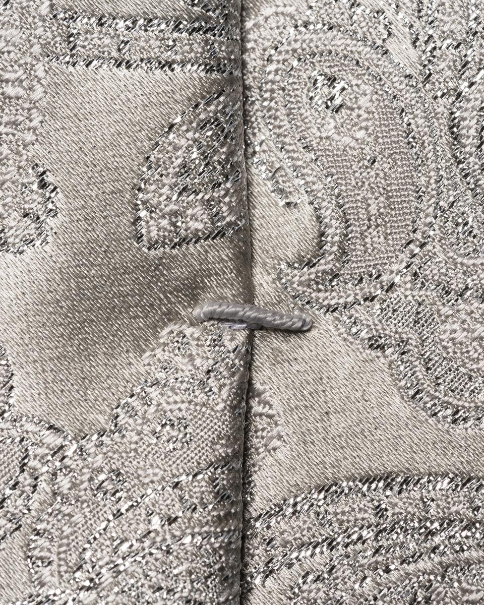 Hellgraue Paisley-Abendkrawatte &ndash; Glitzereffekt