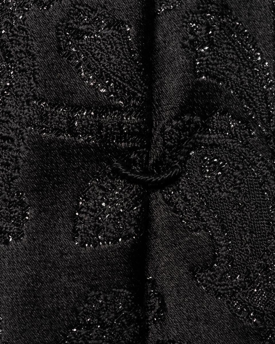 Schwarze Paisley-Abendkrawatte &ndash; Glitzereffekt
